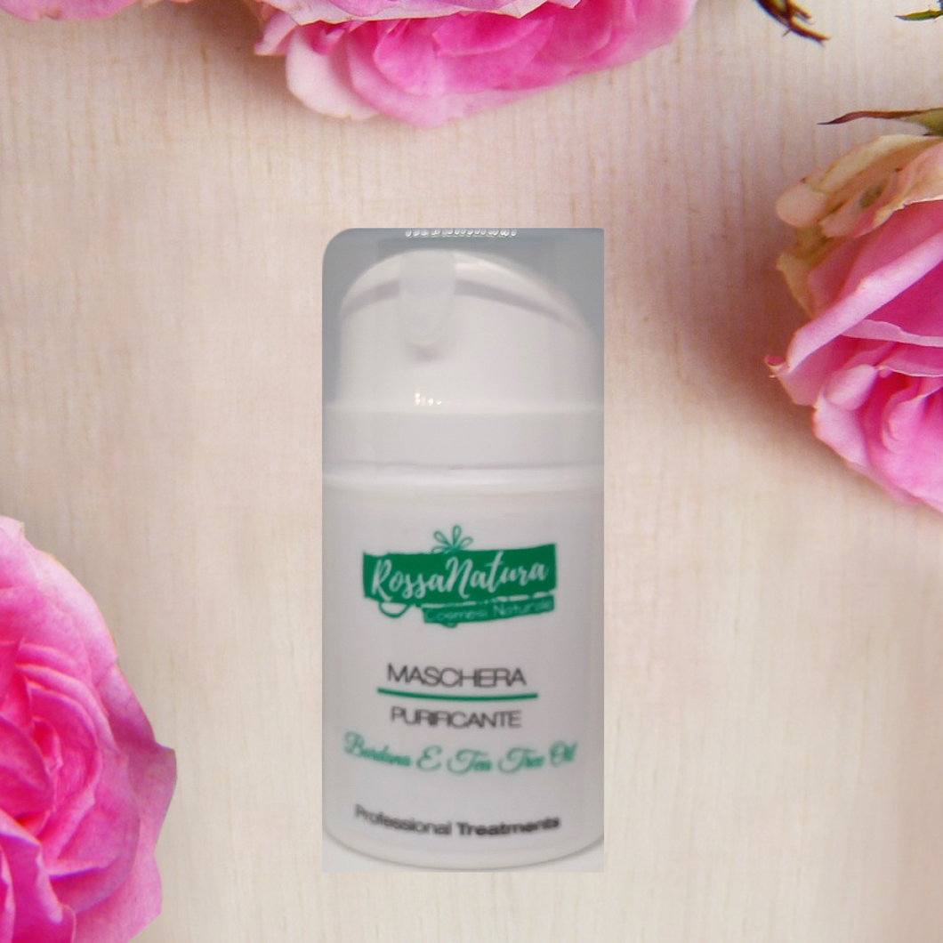 Maschera purificante tea tree e bardana